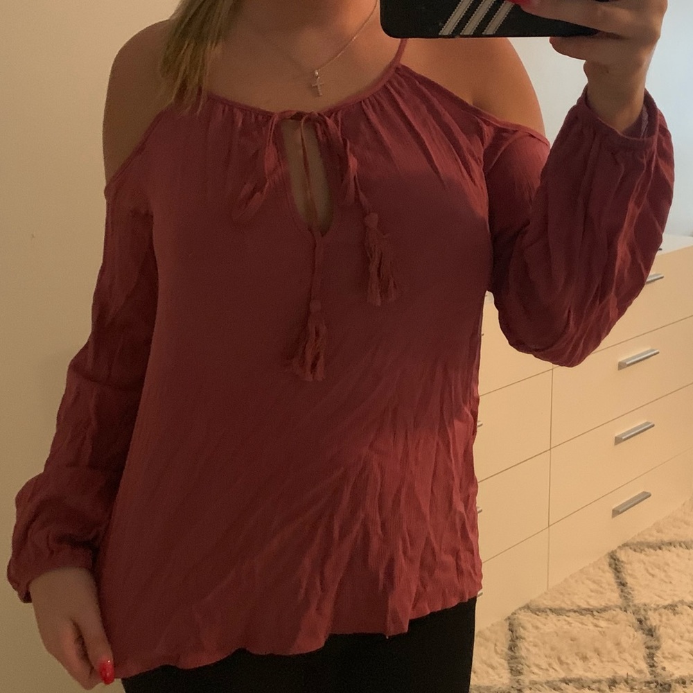 Peach blouse